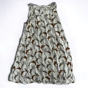H&M Alligator Print Smock Dress - Size 14